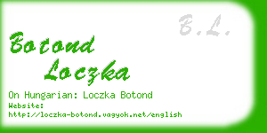 botond loczka business card